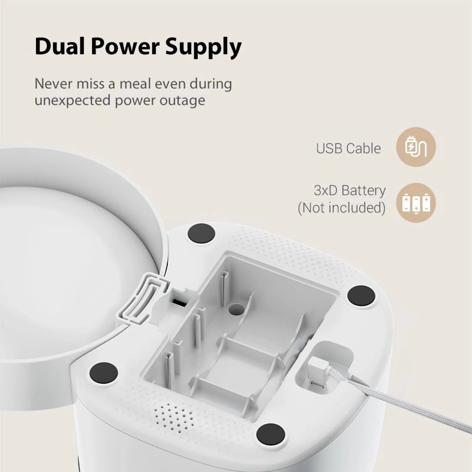 4L WIFI Automatic Cat Feeder Smart Pet Feeder Cat Food Dispenser with App Remote Control